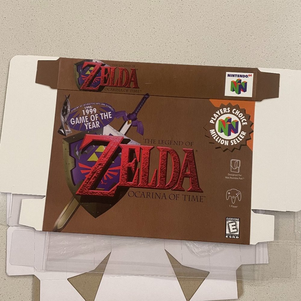 Legend of Zelda Ocarina of Time (NINTENDO 64 N64) Box Only